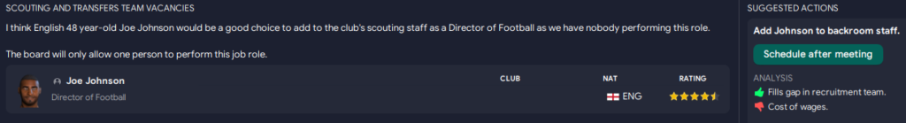 Football Manager Director of Football - April