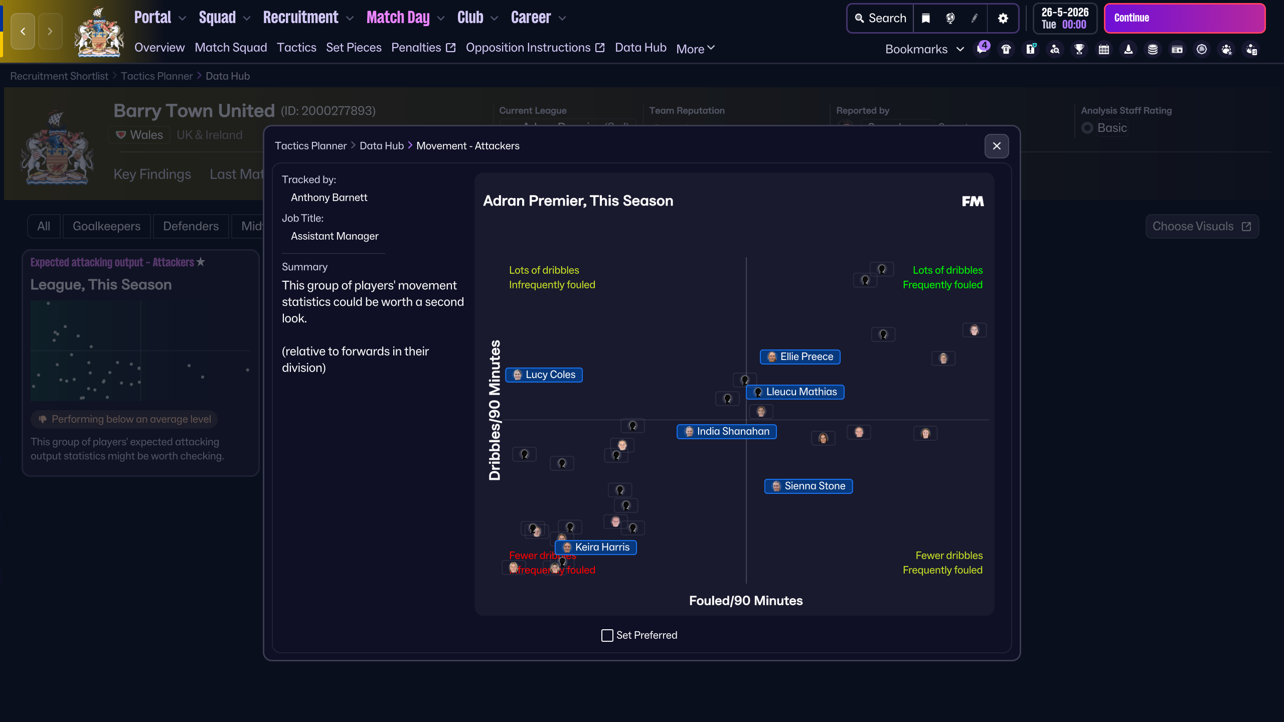 Attacker movement - Season 1