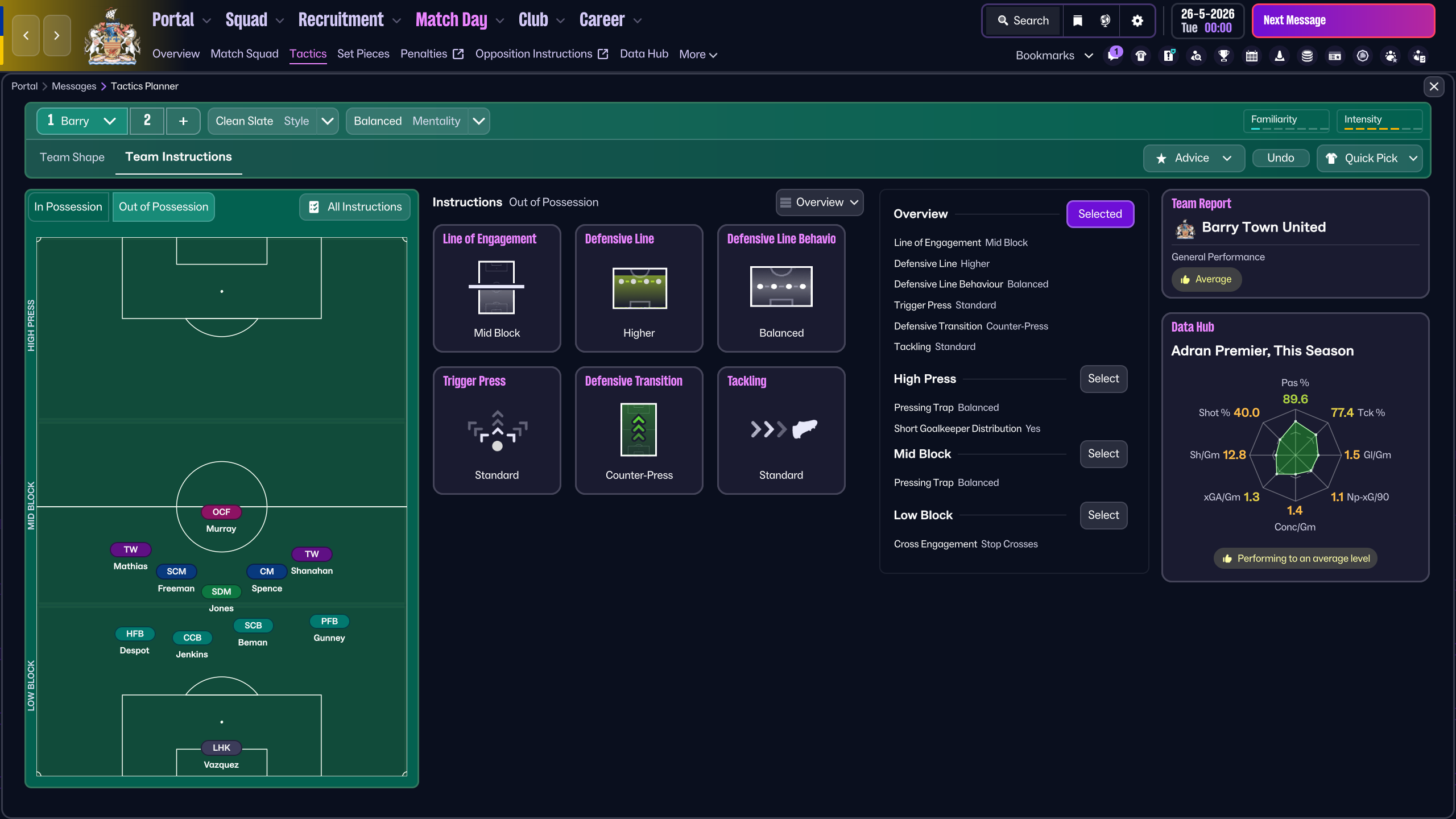 Season 1 out of possession instructions